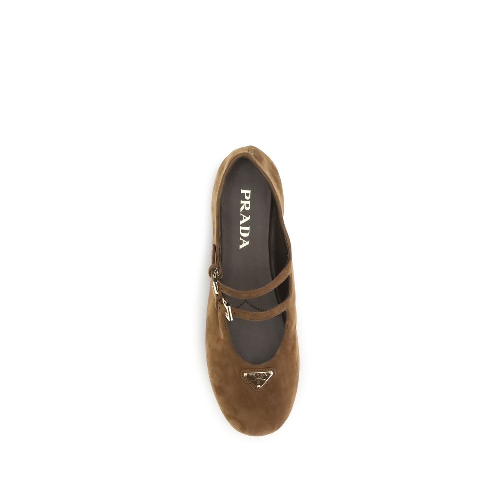 Wildleder-Ballerinas