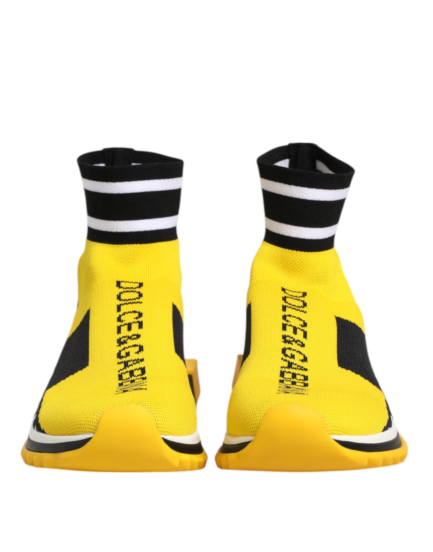 Gelb Schwarz Sorrento Socken Sneakers Schuhe