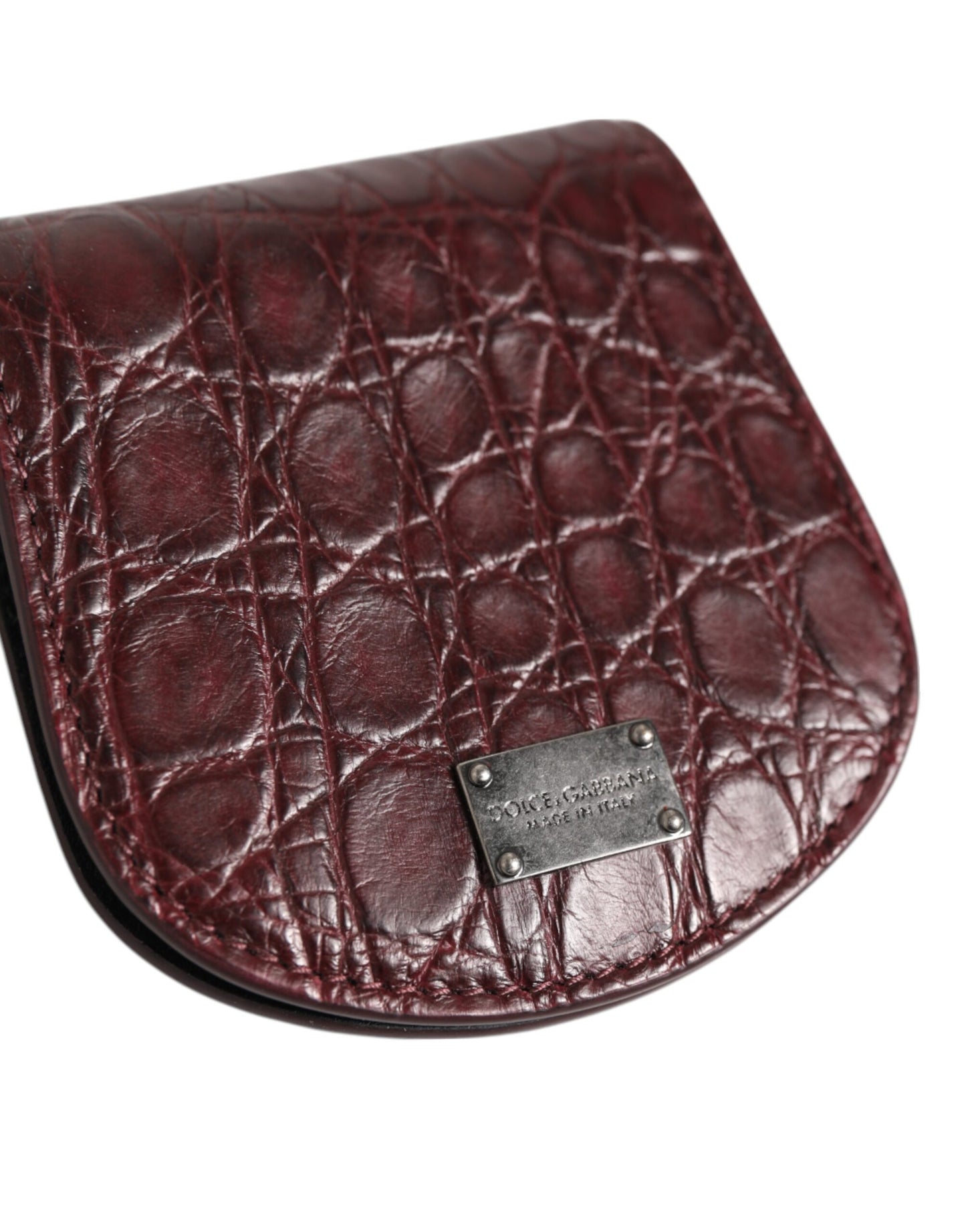Burgunderrote exotische Haut Münze Kondom Fall Halter Tasche Brieftasche