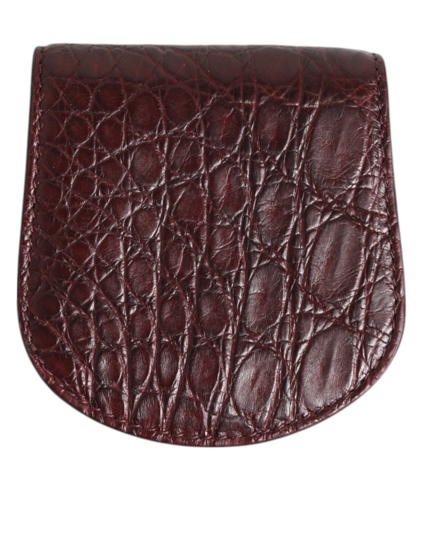 Burgunderrote exotische Haut Münze Kondom Fall Halter Tasche Brieftasche
