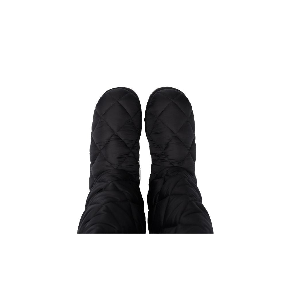 Schwarzer Nylon Herrenstiefel