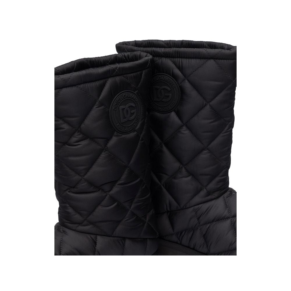 Schwarzer Nylon Herrenstiefel
