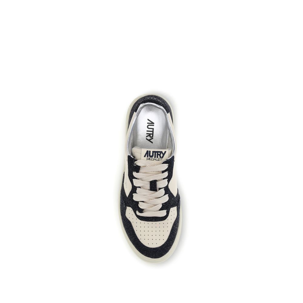 Niedrige Leder-Sneaker