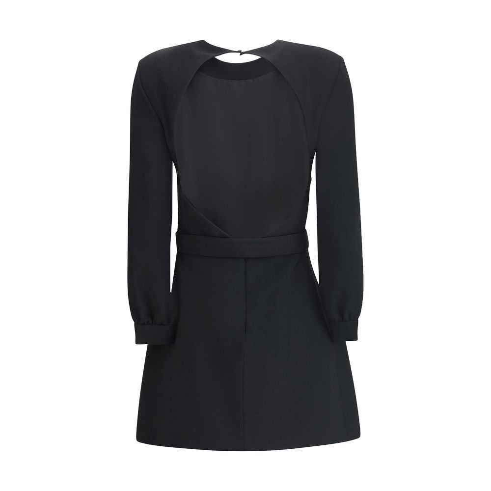 Sablè-Minikleid mit ausgeschnittenem, hautfarbenem Rücken