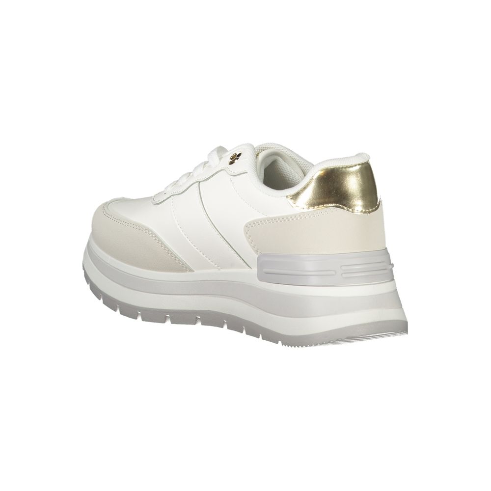 Weißer Polyester-Sneaker