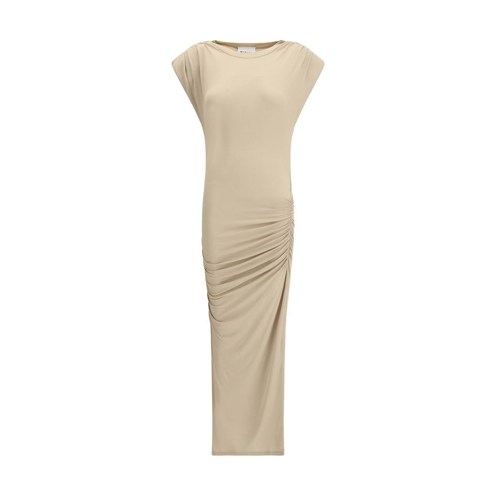 Drapiertes Midikleid
