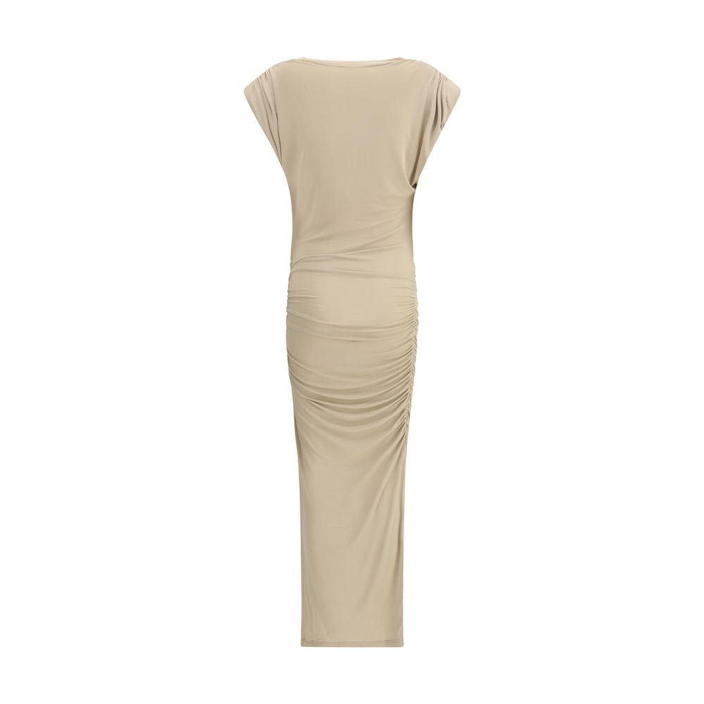 Drapiertes Midikleid