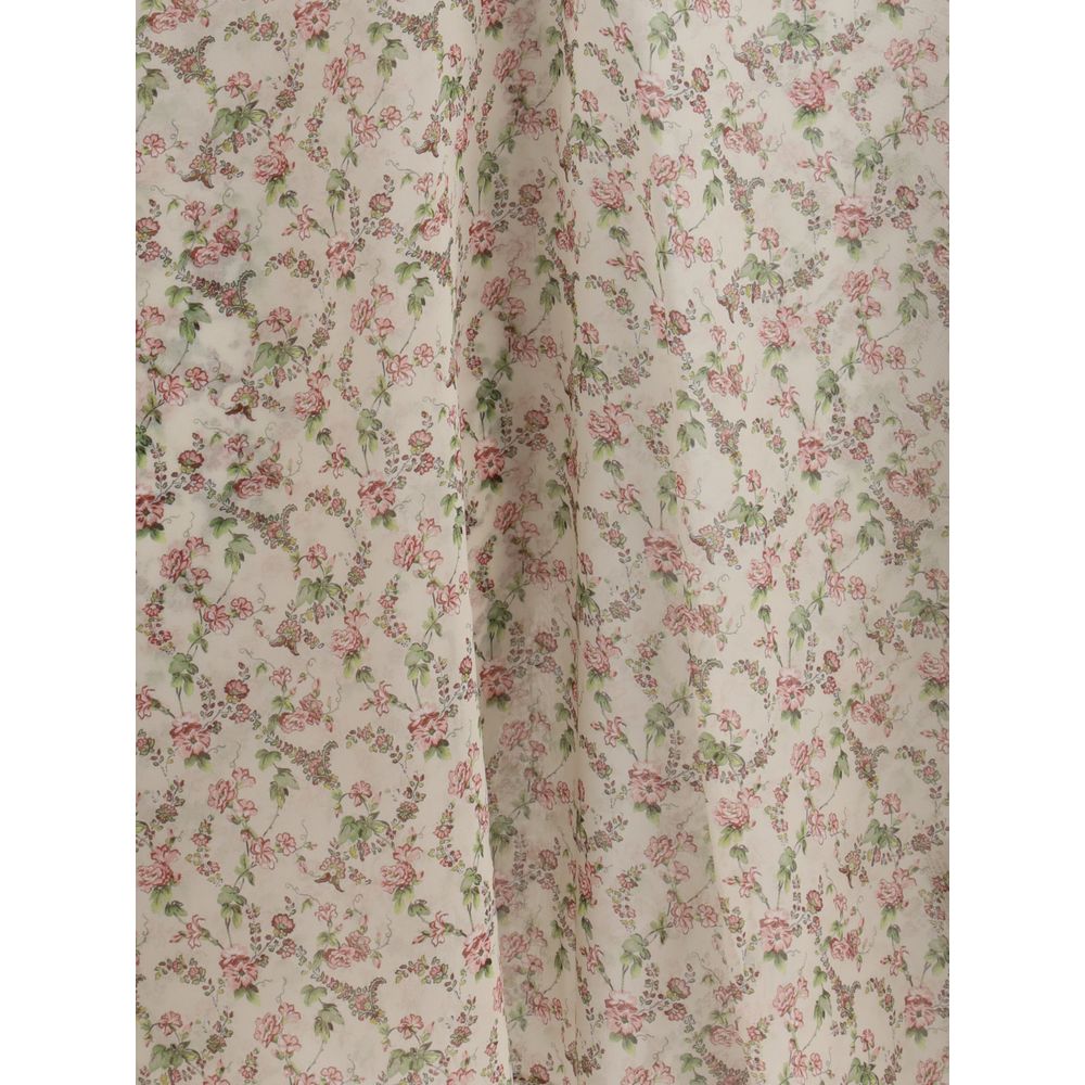 Seidenbluse mit Blumenmuster