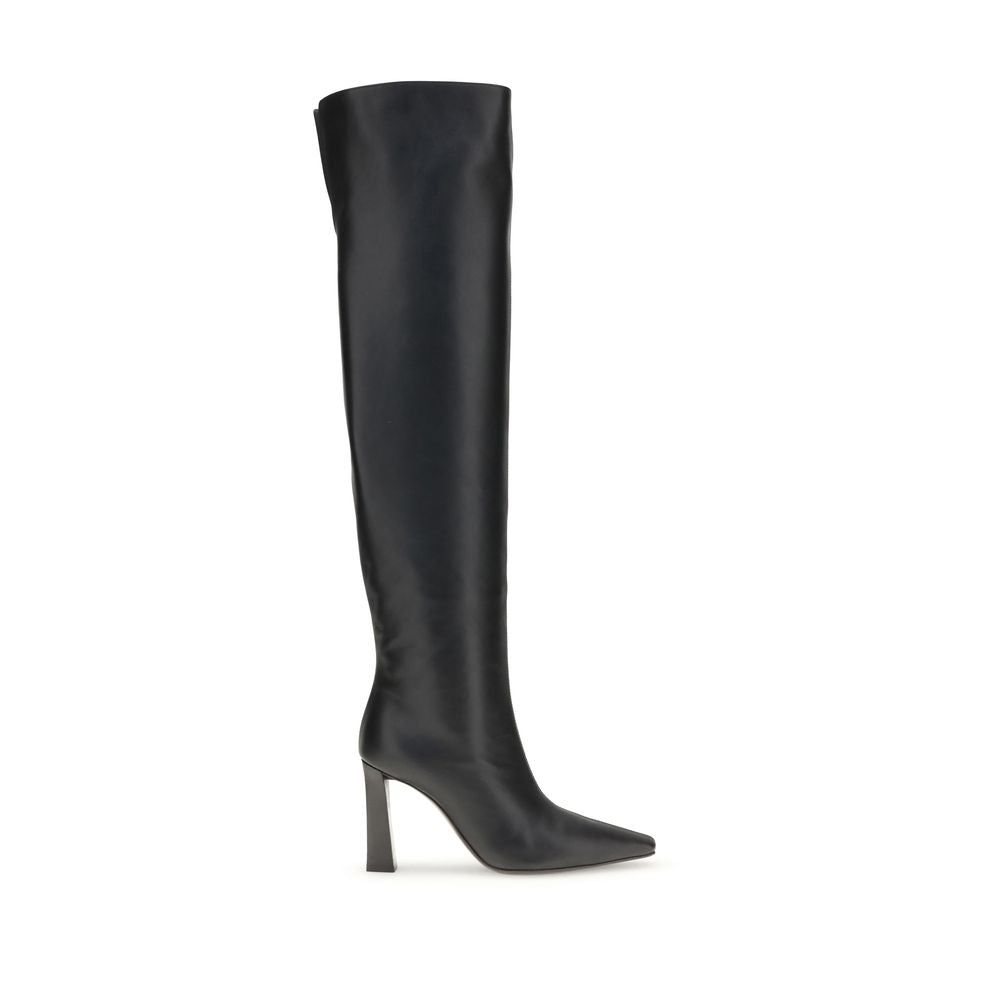 Extra hohe Lederstiefel