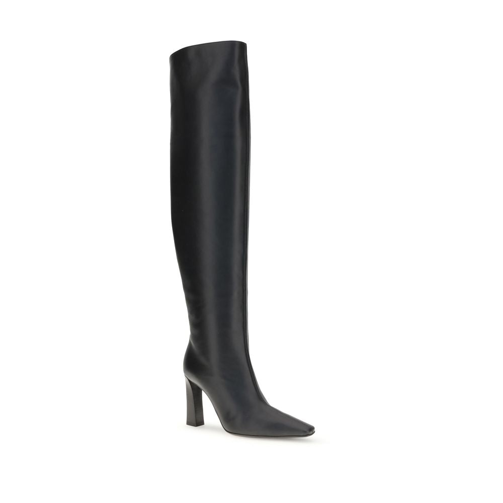 Extra hohe Lederstiefel