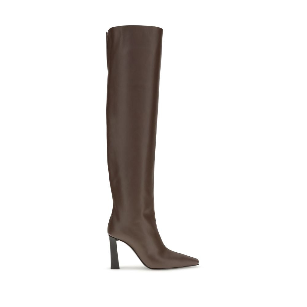 Extra hohe Lederstiefel