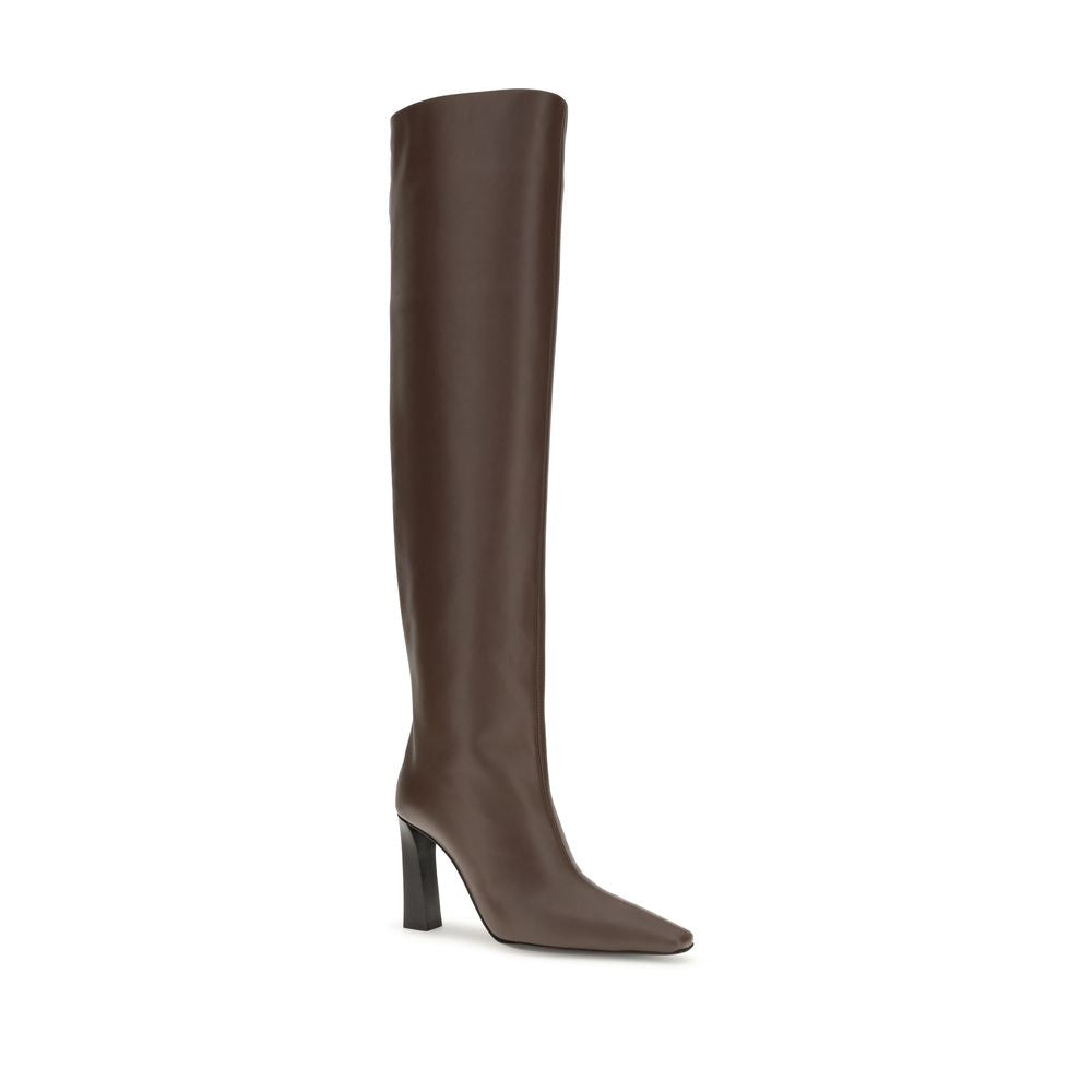 Extra hohe Lederstiefel