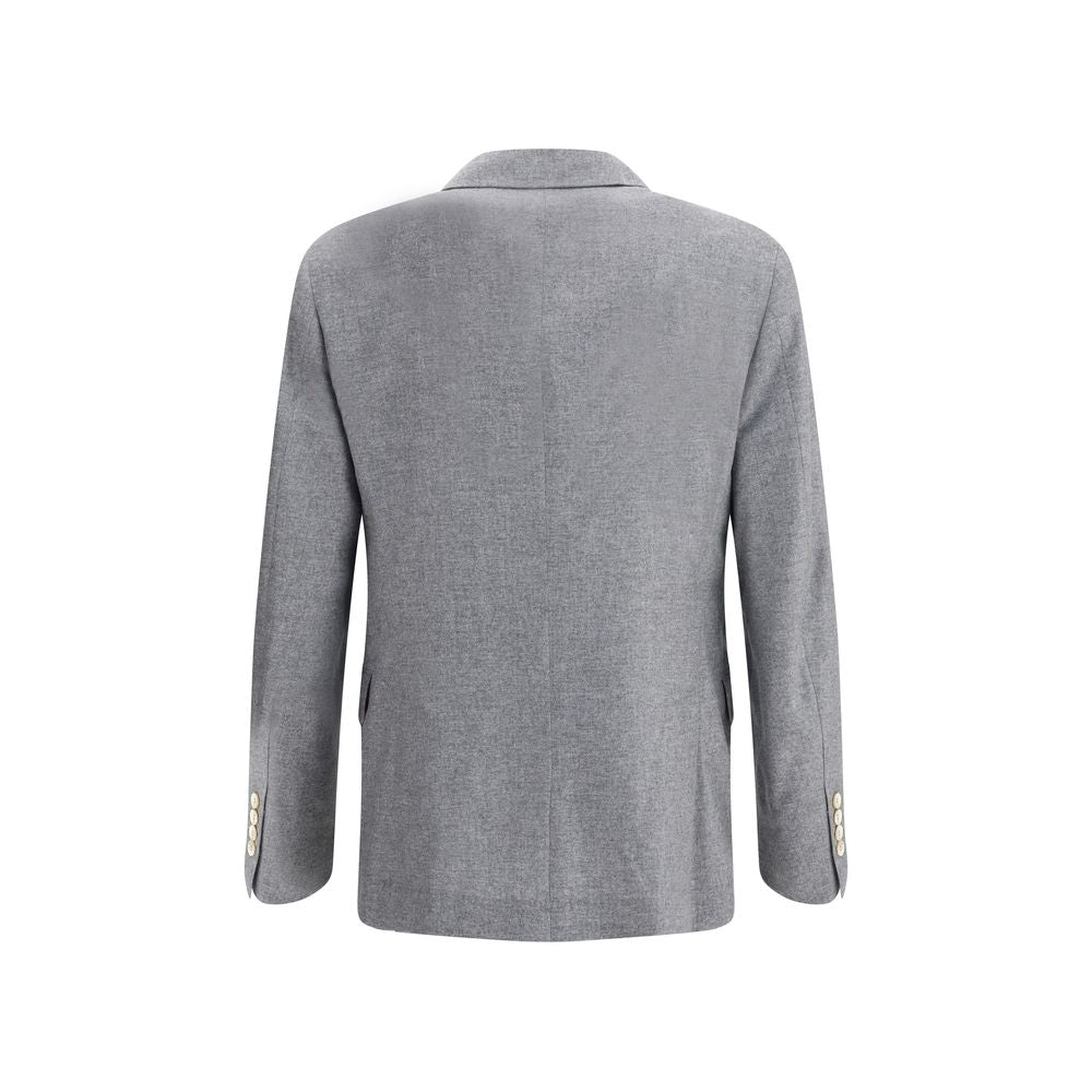 Blazer aus Kaschmir- und Seidenflanell