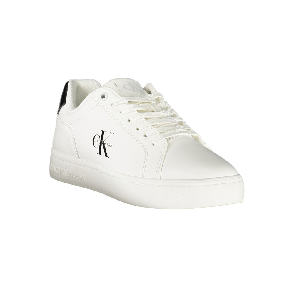Weiße Leder Damen Sneaker