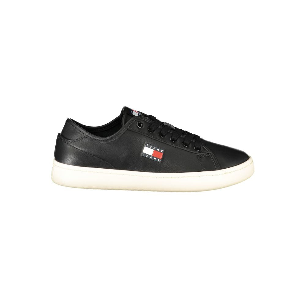 Schwarze Damen-Sneaker aus Leder