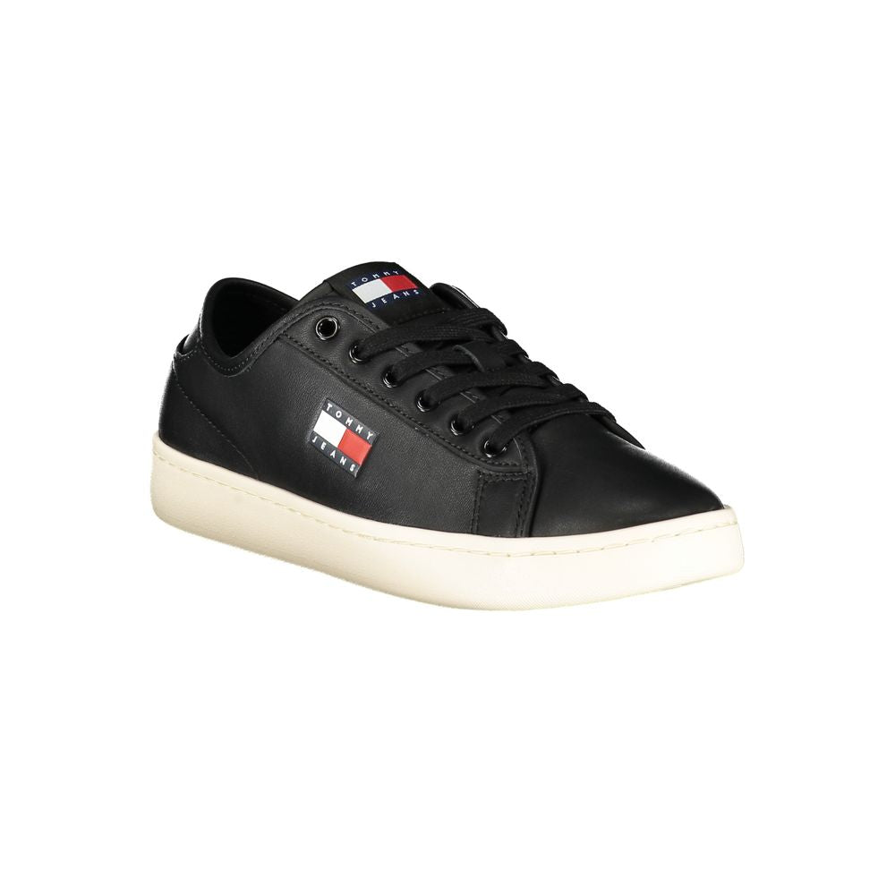 Schwarze Damen-Sneaker aus Leder