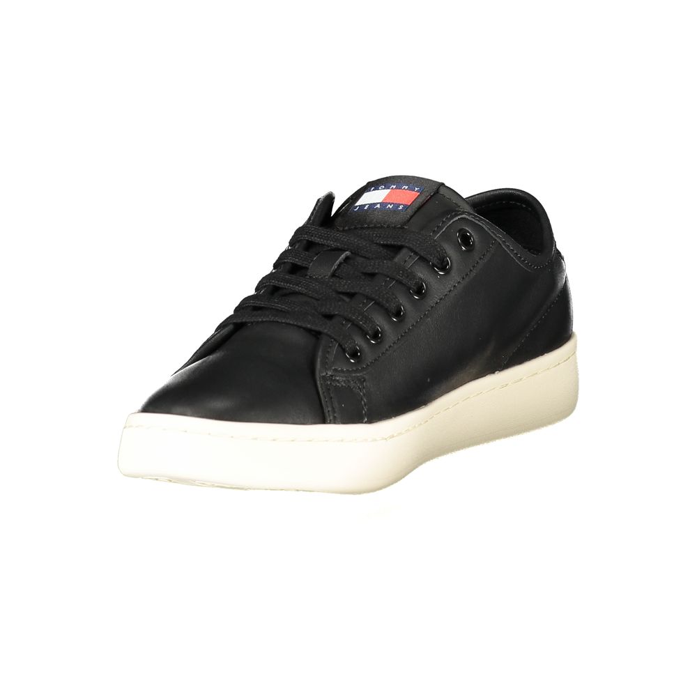 Schwarze Damen-Sneaker aus Leder