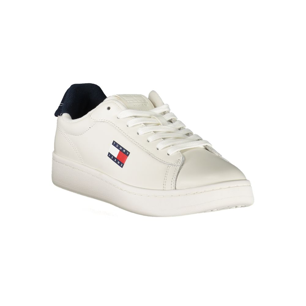 Weiße Leder Damen Sneaker