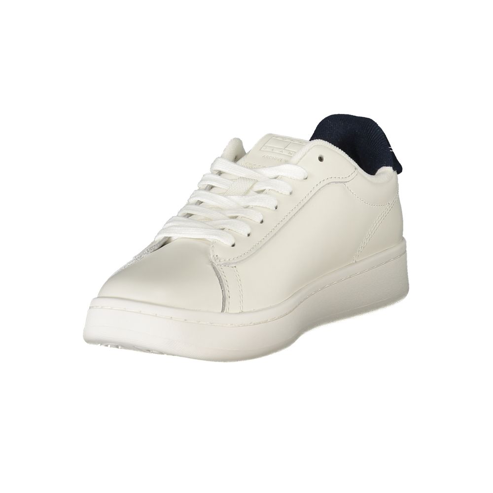Weiße Leder Damen Sneaker