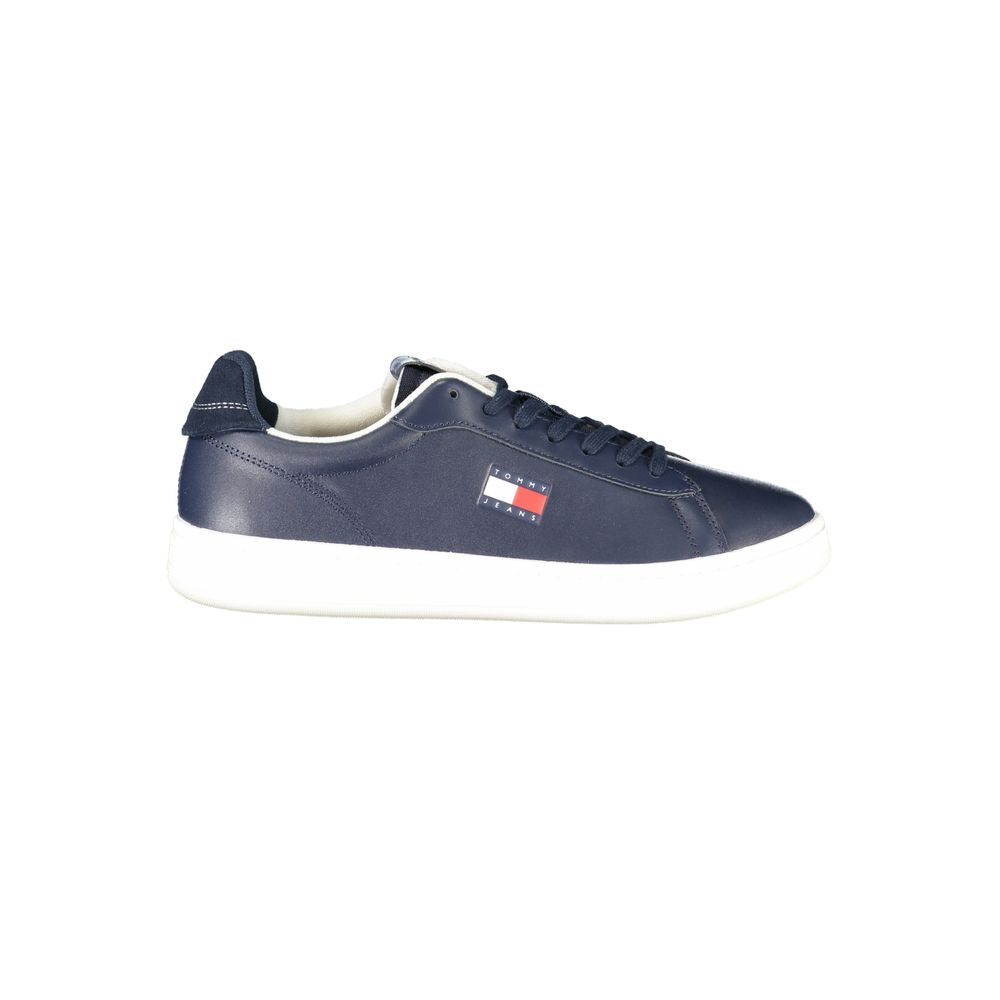 Blaue Leder Herren Sneaker
