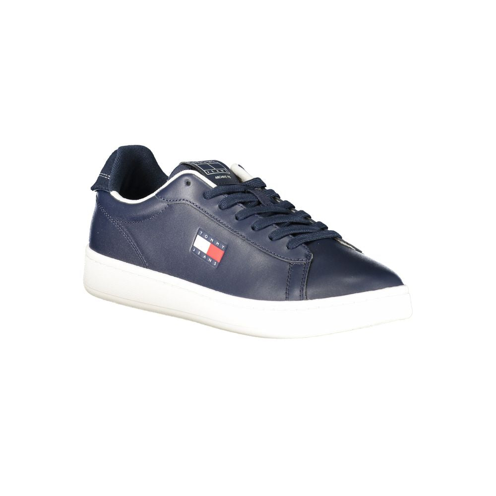 Blaue Leder Herren Sneaker