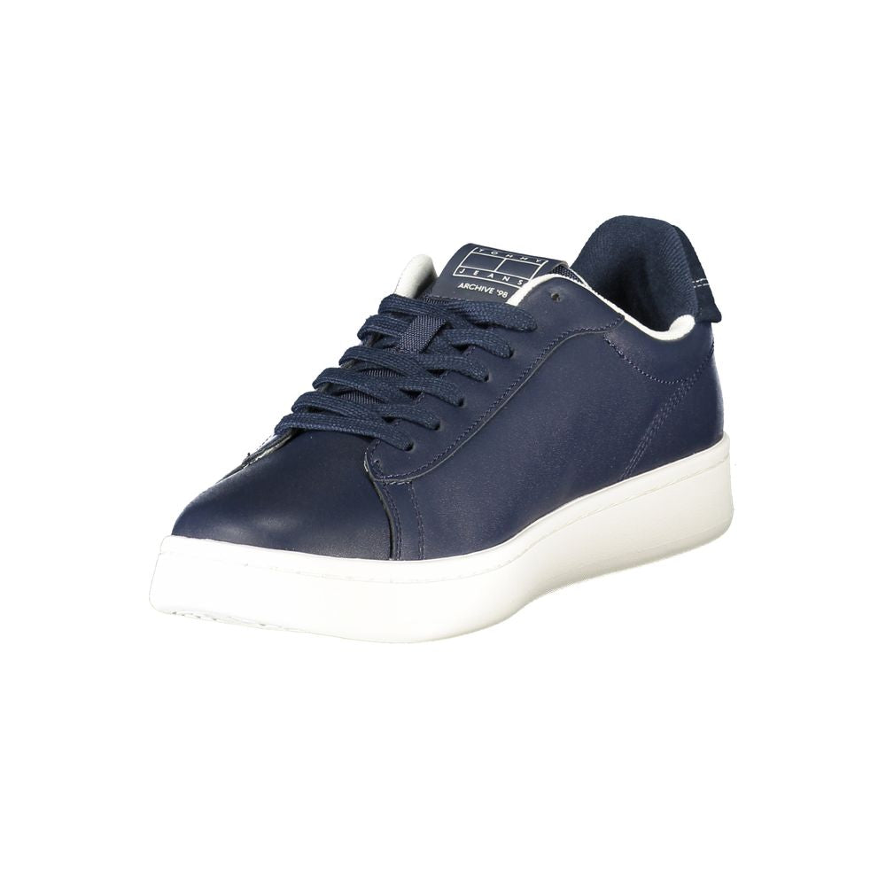 Blaue Leder Herren Sneaker