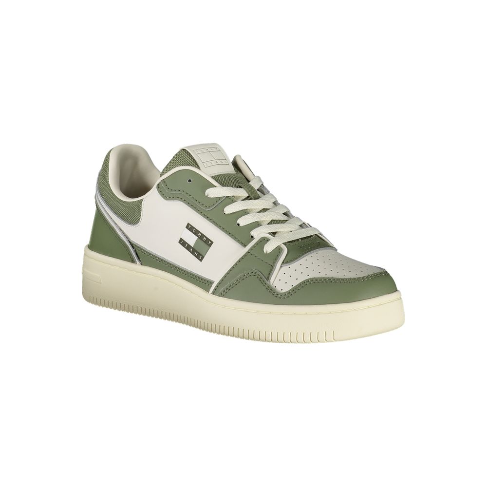 Grüne Leder Herren Sneaker