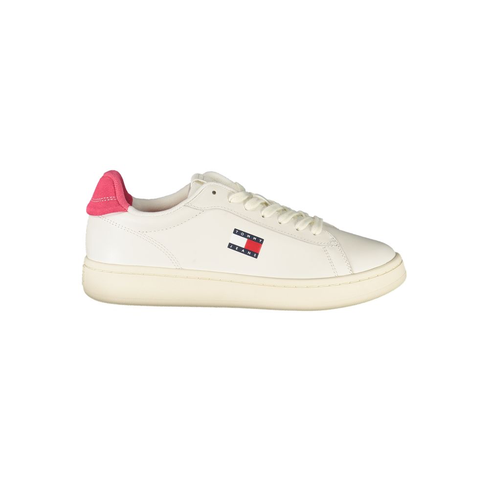 Weiße Leder Damen Sneaker