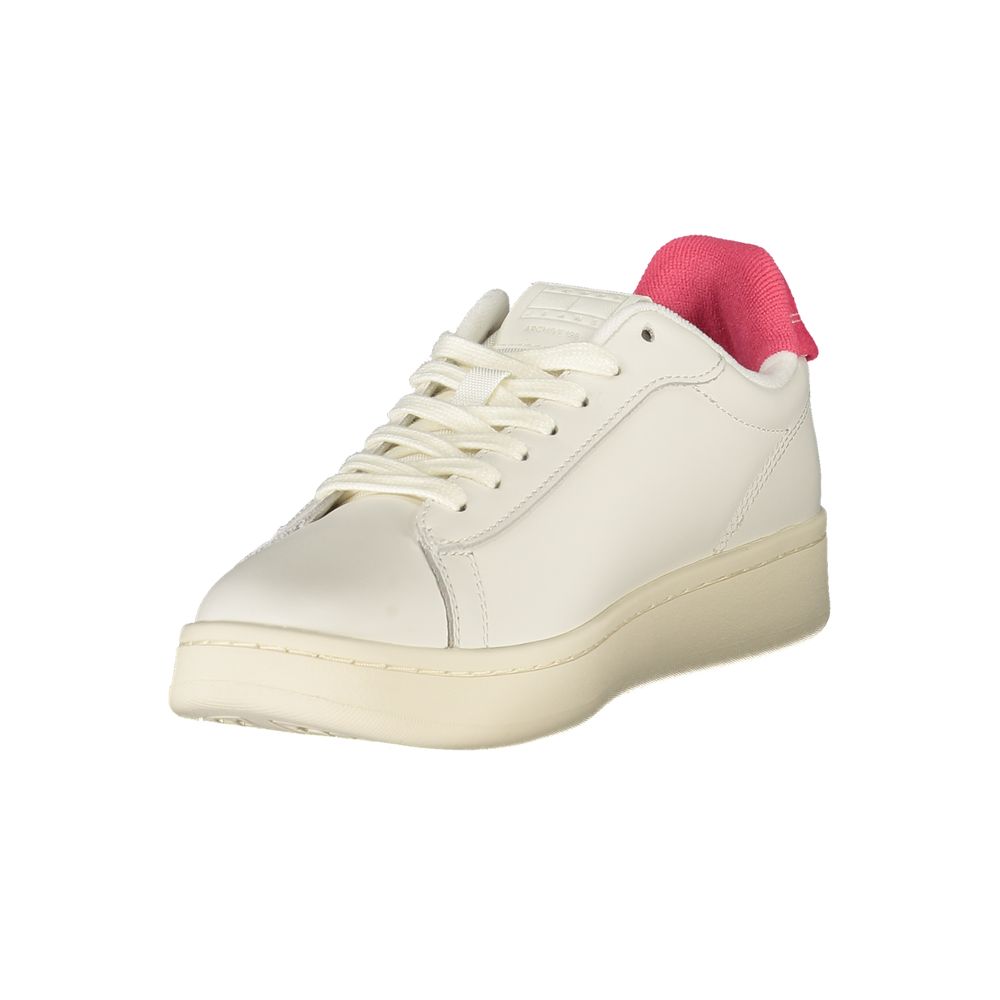 Weiße Leder Damen Sneaker