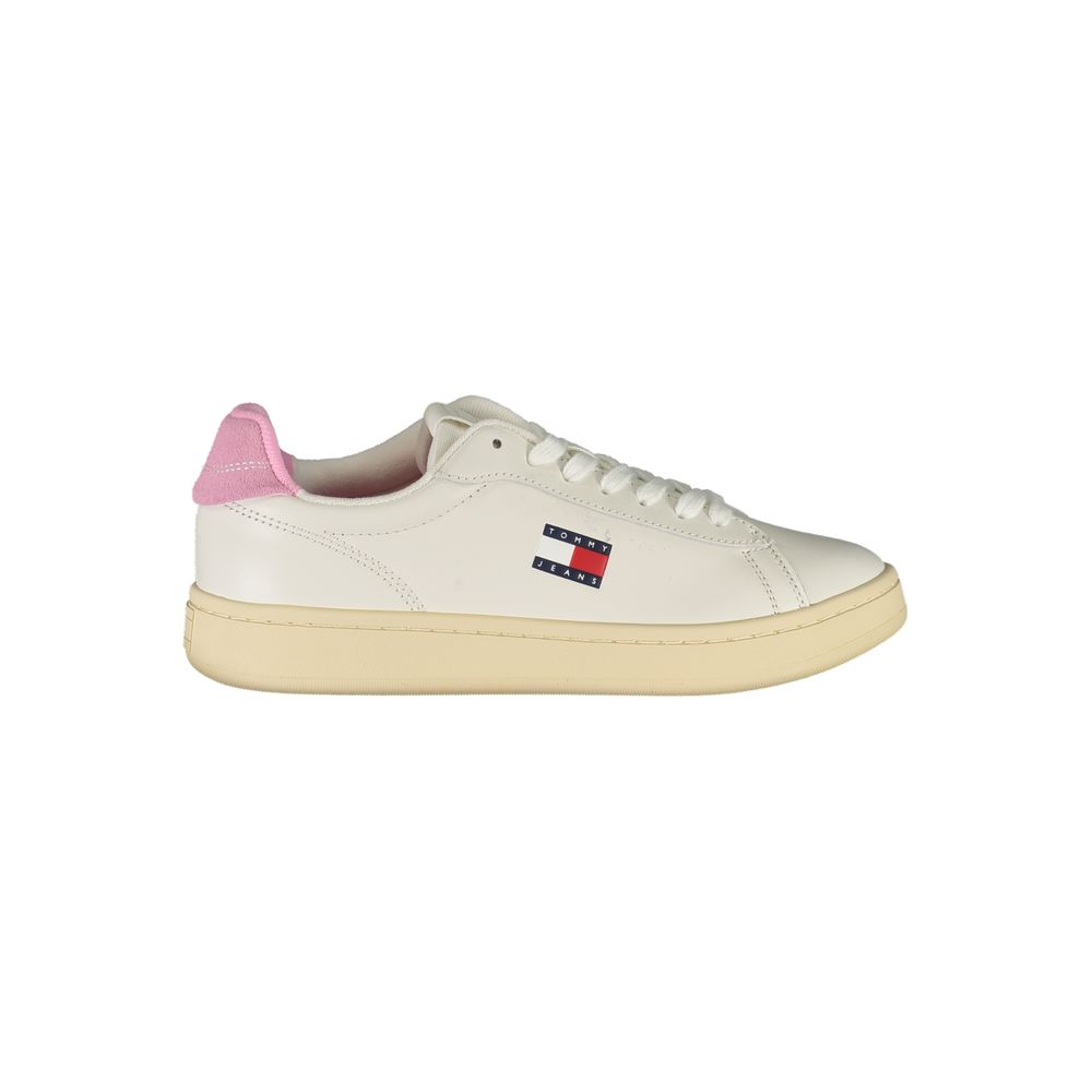 Weiße Leder Damen Sneaker