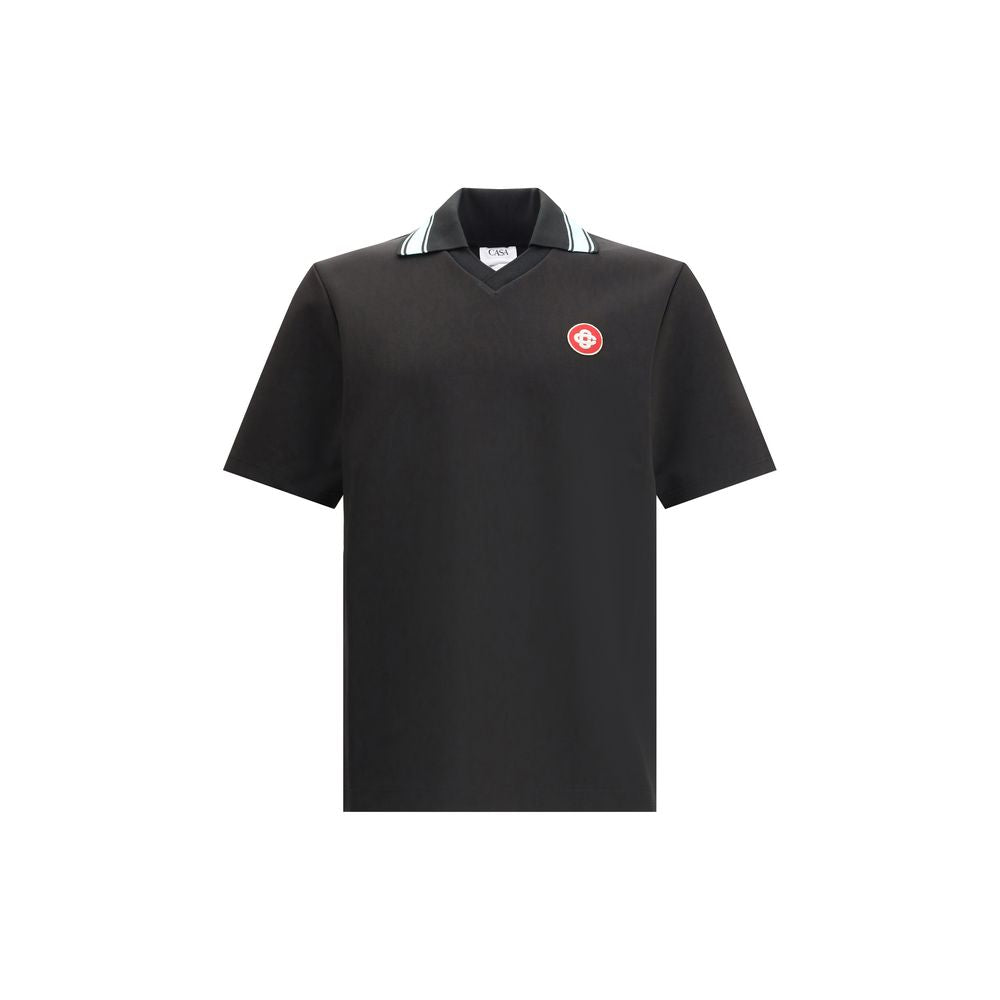 Poloshirt mit Logoaufnäher