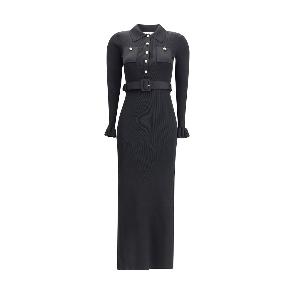 Langes geripptes Kleid
