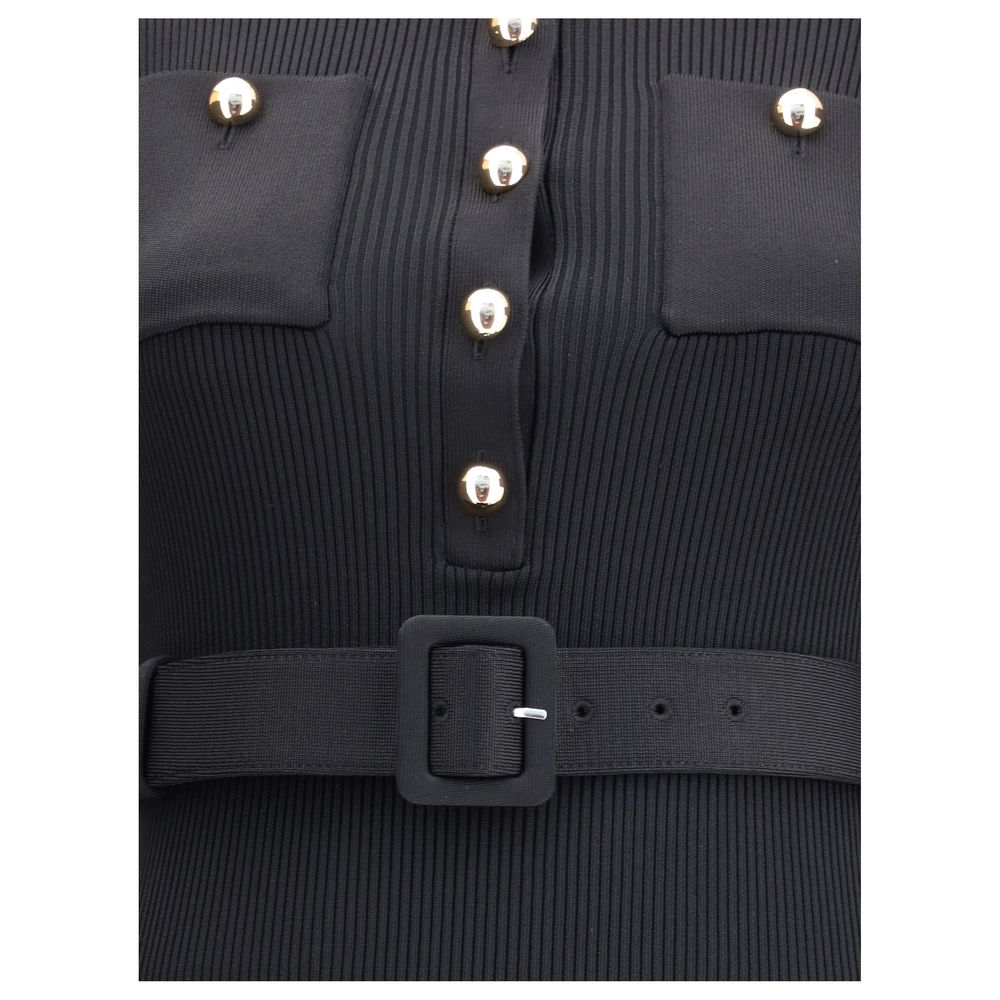 Langes geripptes Kleid