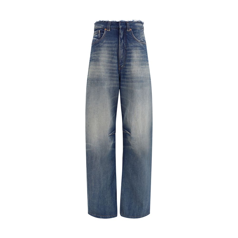 Jeans mit weitem Bein