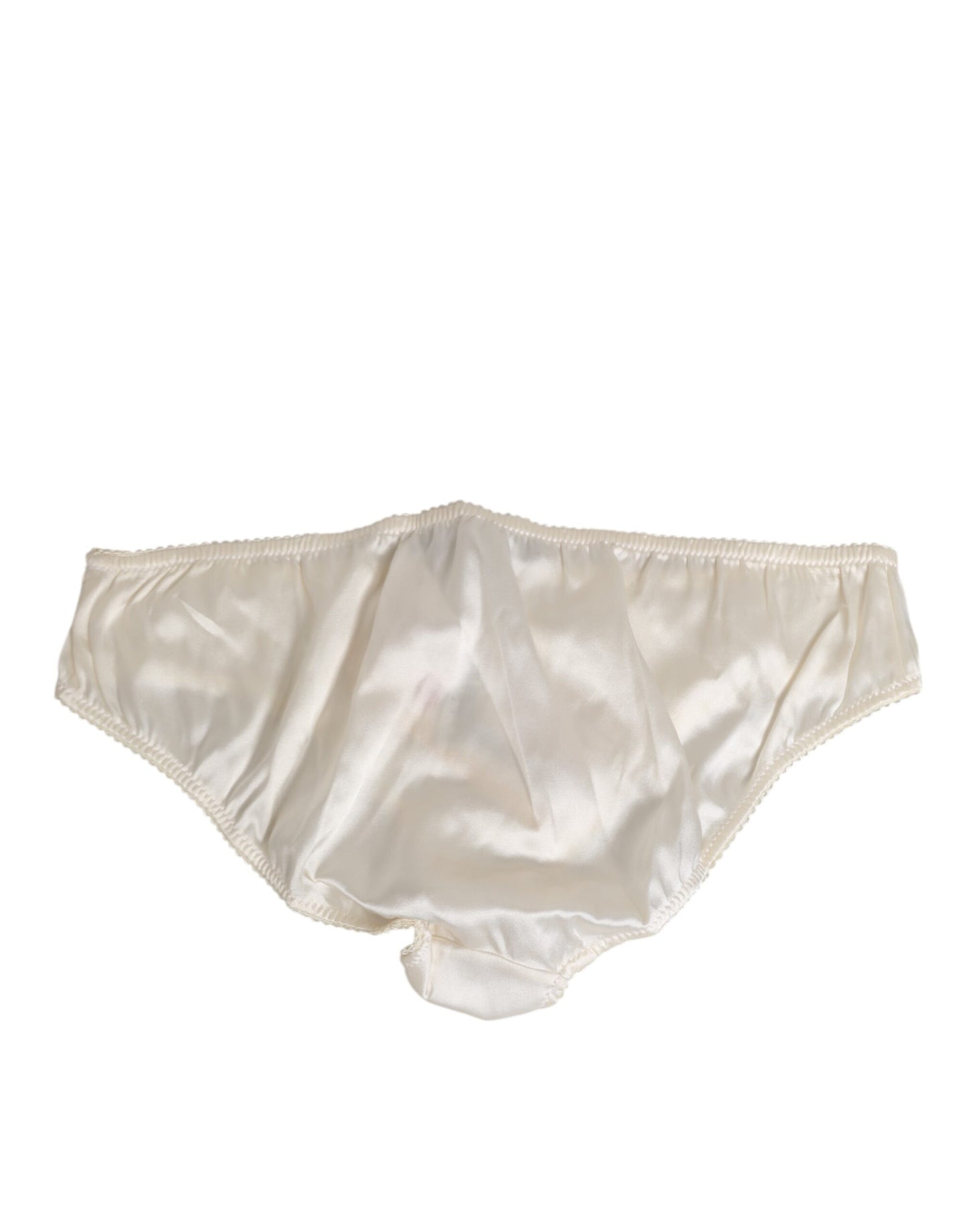 White Silk Satin Lingerie Panty Underwear