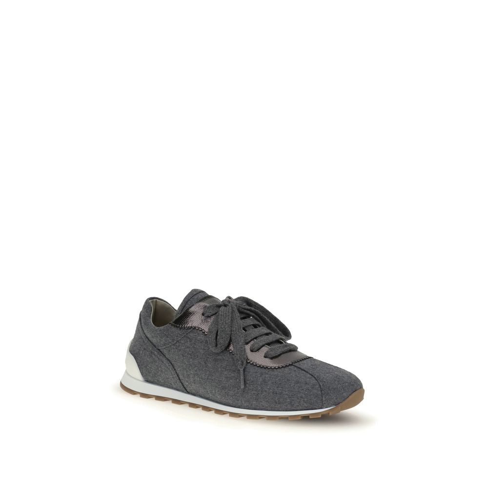 Virgin wool flannel Sneakers