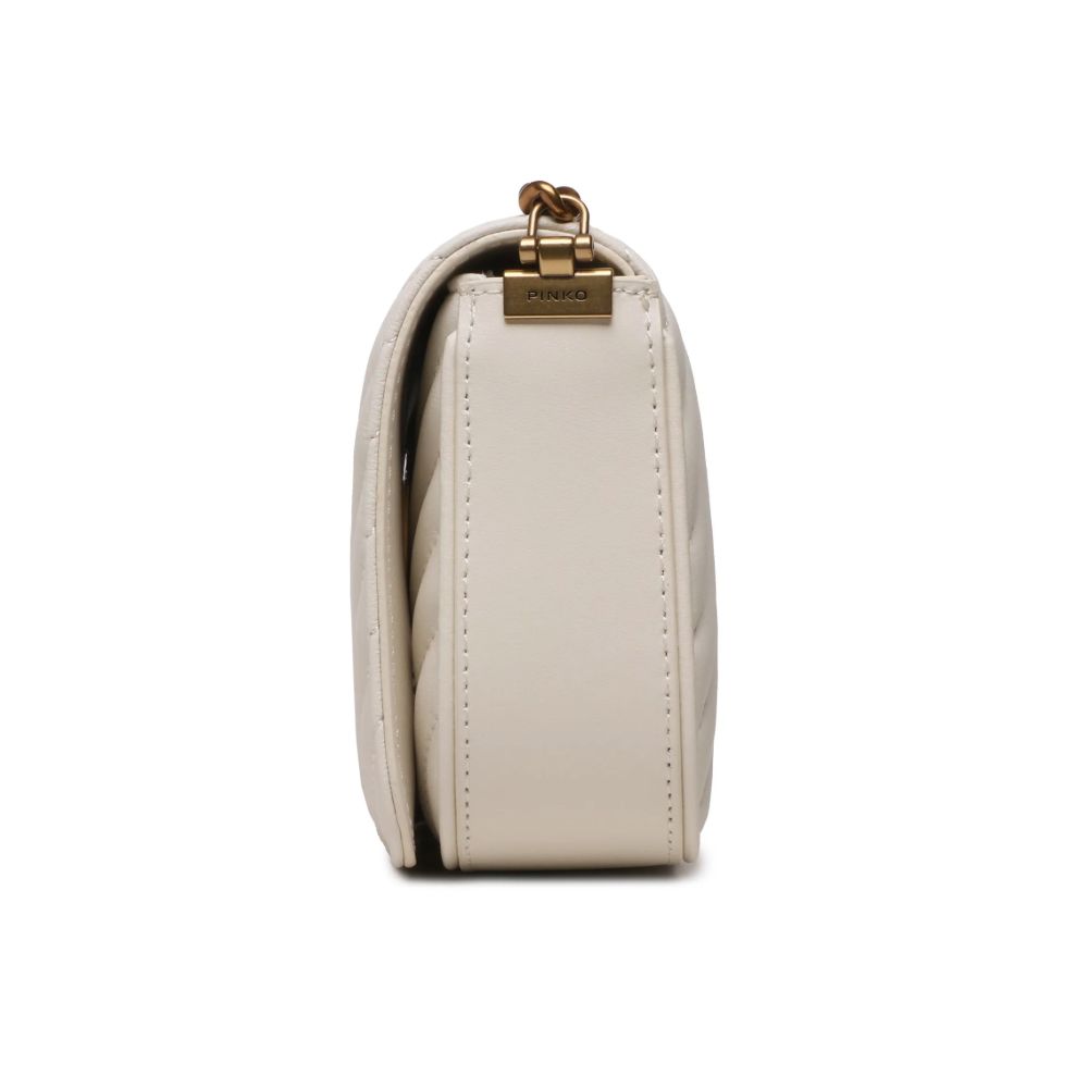 White Calfskin Crossbody Bag