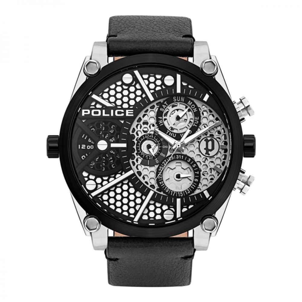 Black Leather Watch
