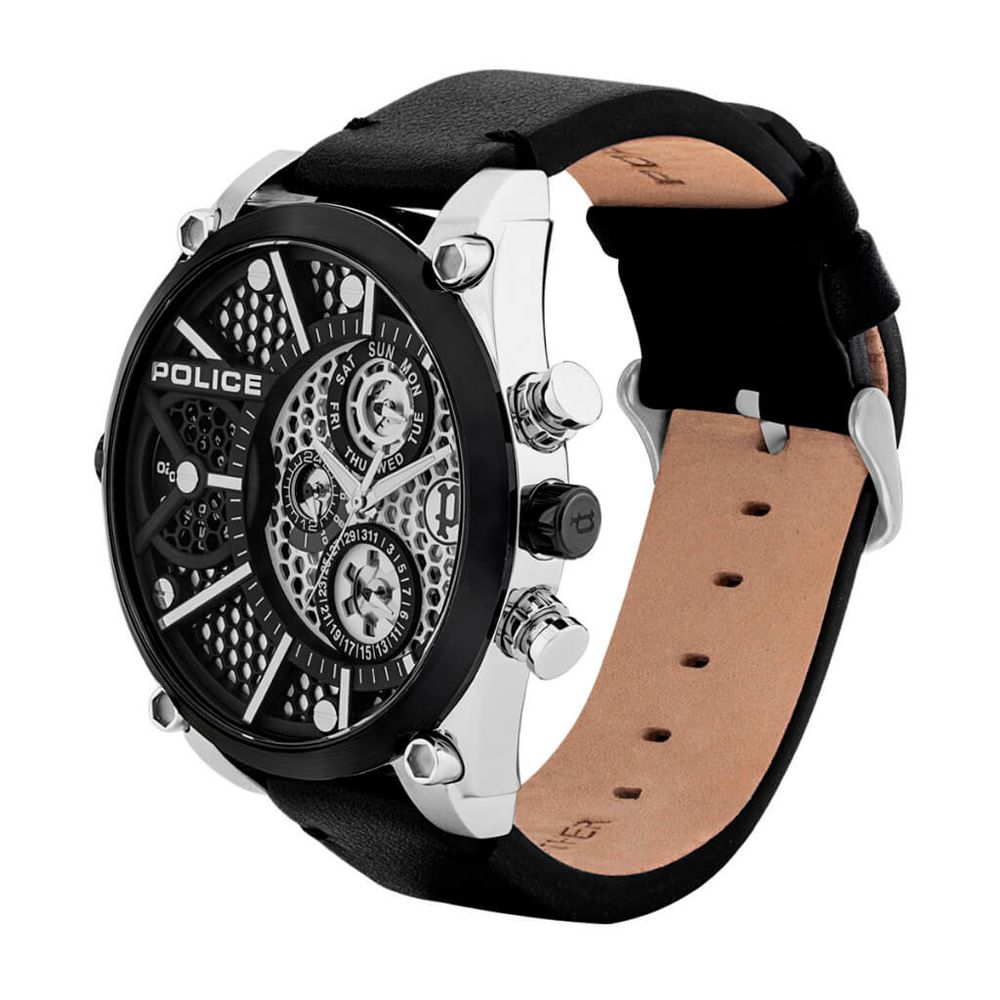 Black Leather Watch
