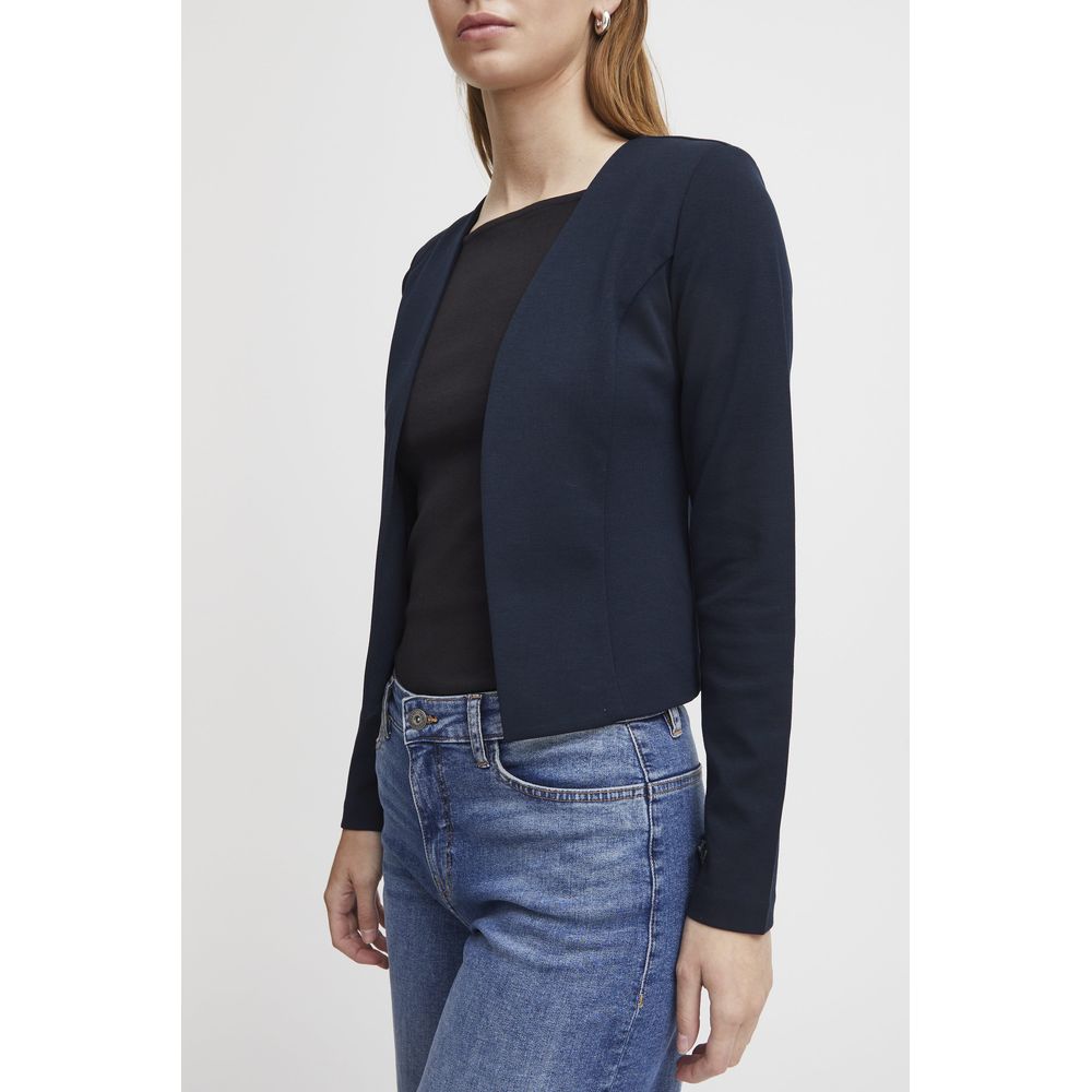 Blauer Polyester-Blazer