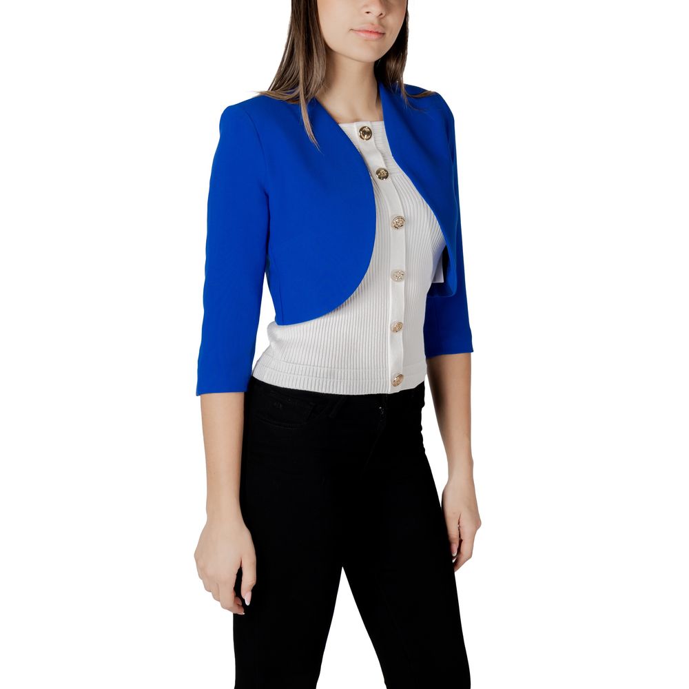 Blue Polyester Sweater