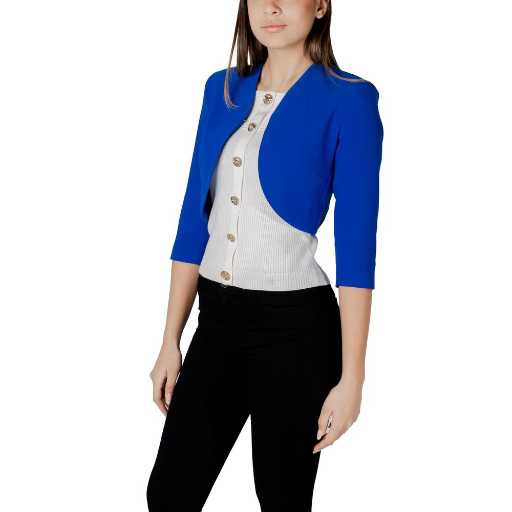 Blue Polyester Sweater