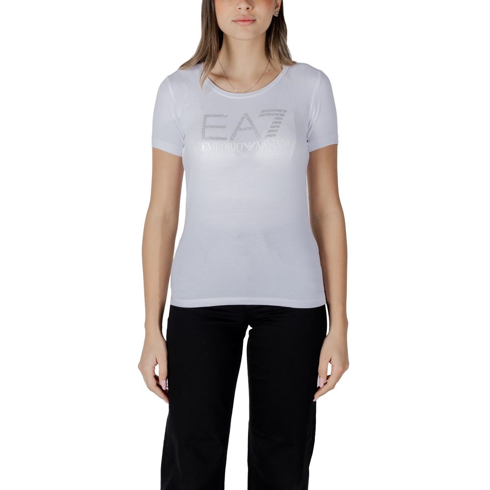 Weißes Baumwoll-T-Shirt