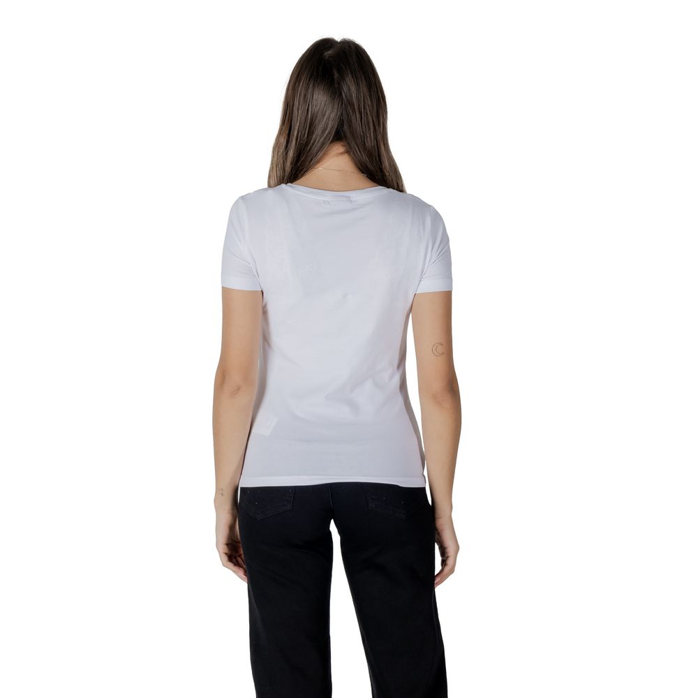 Weißes Baumwoll-T-Shirt