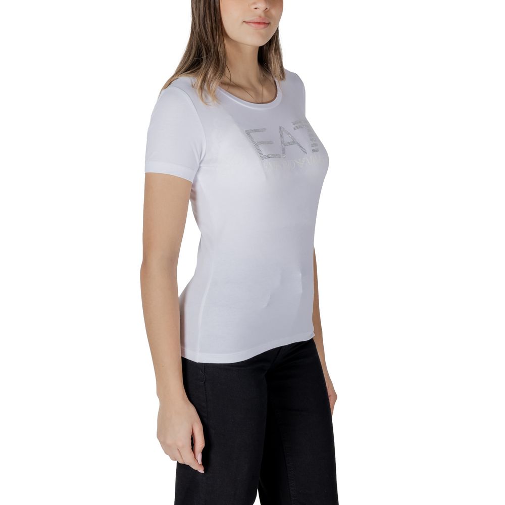 Weißes Baumwoll-T-Shirt