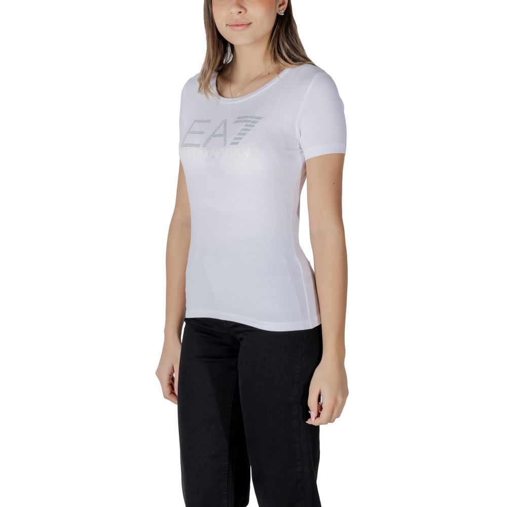 Weißes Baumwoll-T-Shirt