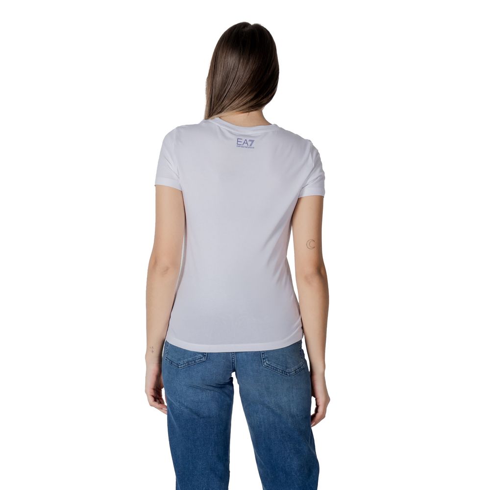 Weißes Baumwoll-T-Shirt