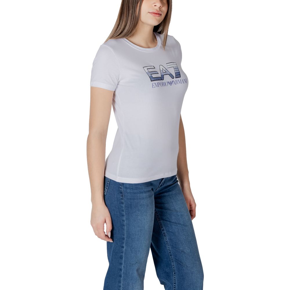 Weißes Baumwoll-T-Shirt