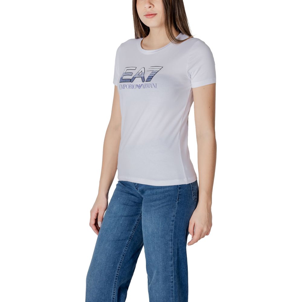 Weißes Baumwoll-T-Shirt