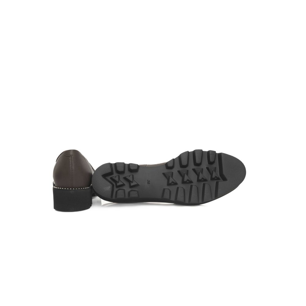 Brown Cowhide Women's Loafer